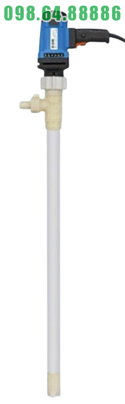 Bơm điện nhúng thùng phuy hóa chất trục dài JDT-1000W-PTFE